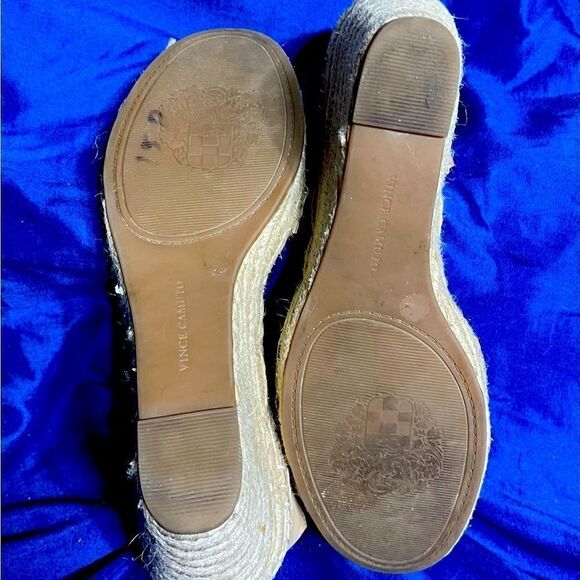 Vince Camuto - Espadrille Wedge Beige Sandals - Picture 9 of 11